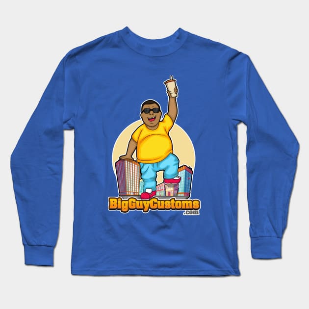 Big Guy Customs Long Sleeve T-Shirt by High Voltage Graphics